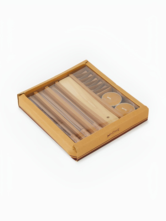Fabindia Brown Mantra Wooden Incense Sticks Set