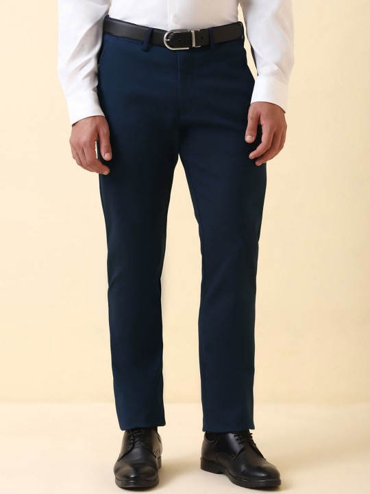 Allen Solly Men Mid-Rise Formal Trousers