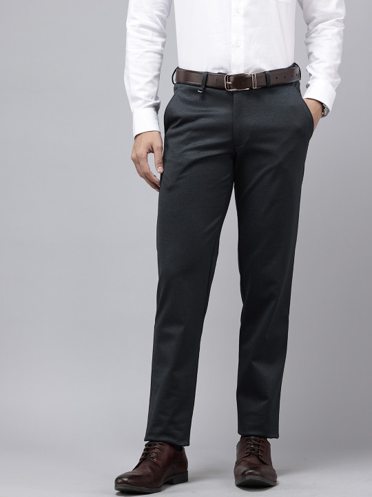 Van Heusen Printed Ultra Slim Fit Formal Trousers