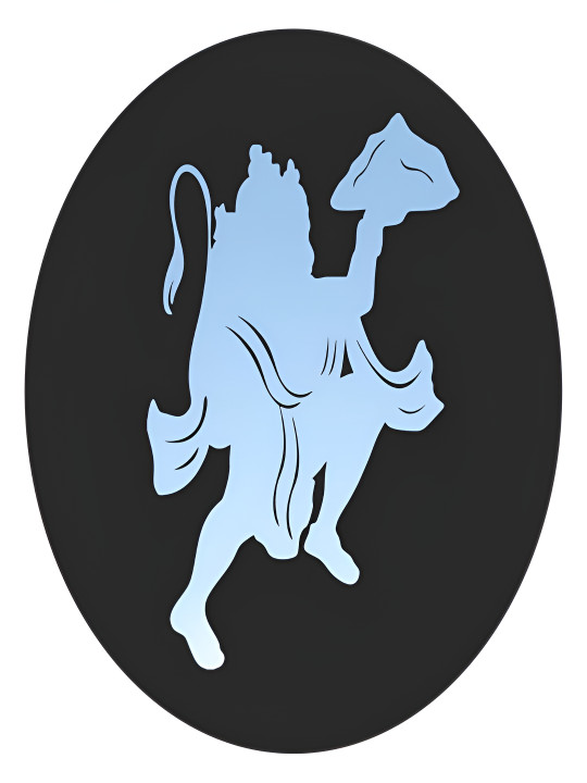 SMEEPS Blue & Black Printed Waterproof Devotional Stickers