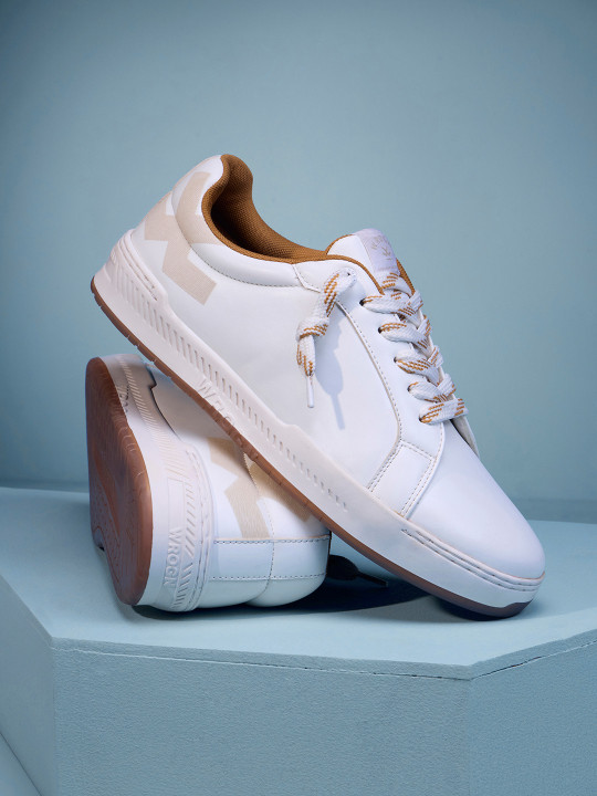 WROGN Men Colourblocked PU Regular Sneakers