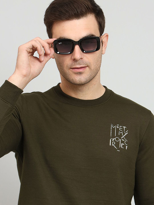 SZN Men Polyester Sweatshirt