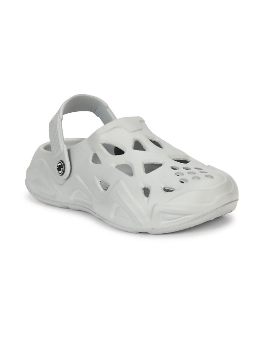 SKITE Men Grey Comfort Slip On Casual Clogs