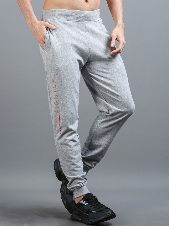 HRX by Hrithik Roshan Men Typographic Printed Mid Rise Jogger