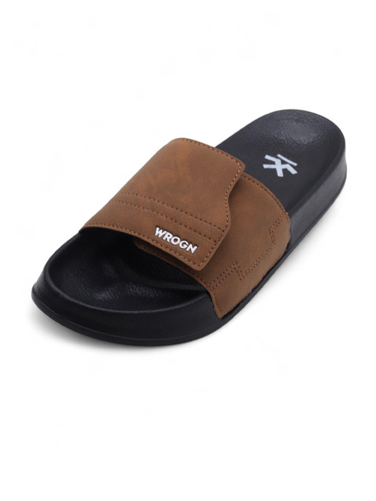 WROGN Men Self Design Sliders