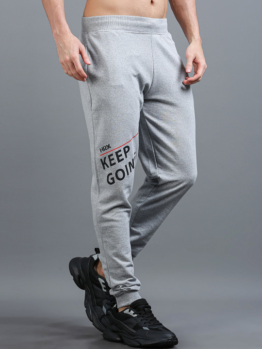 HRX by Hrithik Roshan Men Typographic Printed Mid Rise Jogger