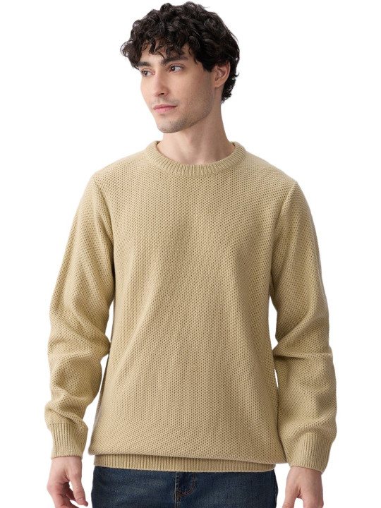SPYKAR Men Cotton Longline Pullover