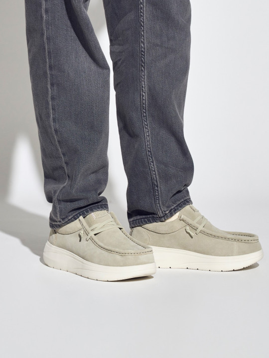 HEYDUDE Men Lace-Ups Round Toe Sneakers