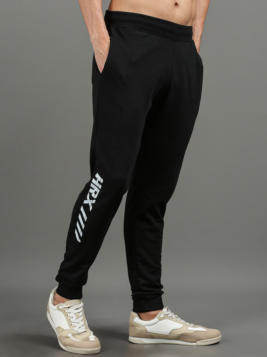 HRX by Hrithik Roshan Men Brand Logo Printed High Rise Joggers