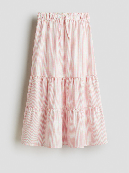 H&M Girls Tiered Cotton Skirt