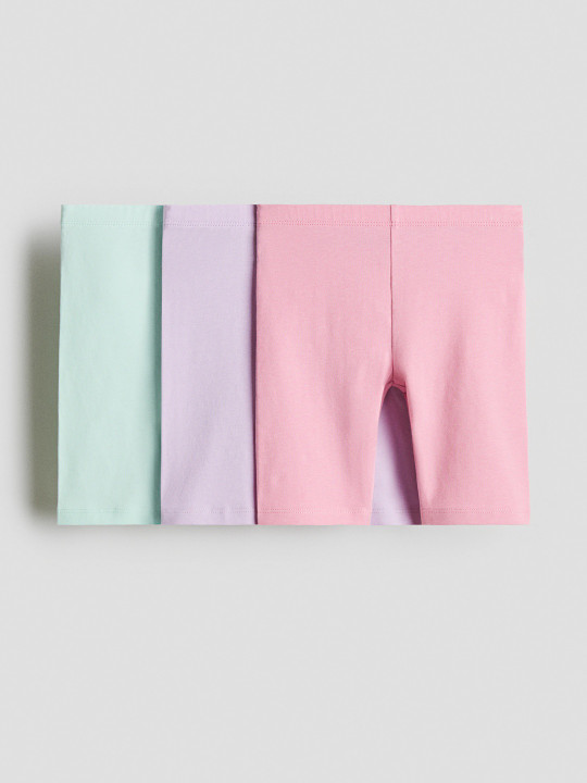 H&M Girls 3-Pack Cotton Cycling Shorts