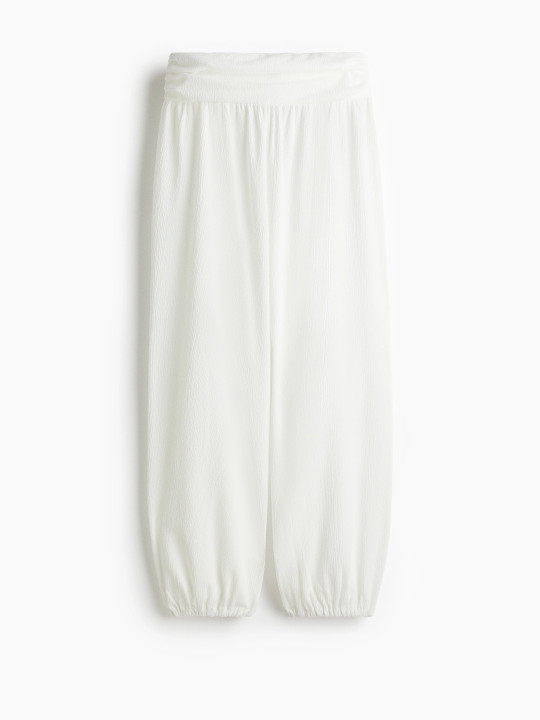 H&M Crinkled Balloon-Leg Trousers