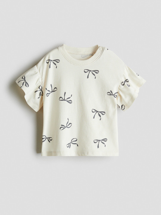 H&M Printed Cotton Top