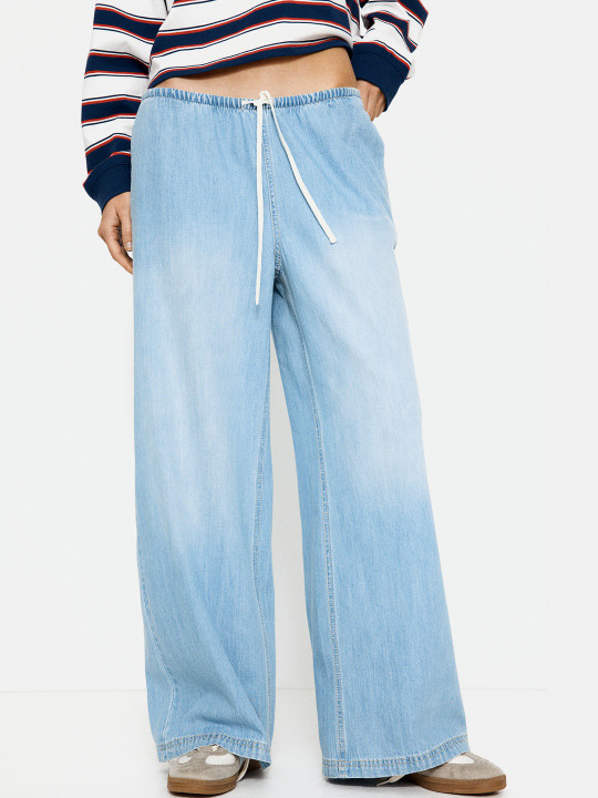 H&M Denim Drawstring Trousers