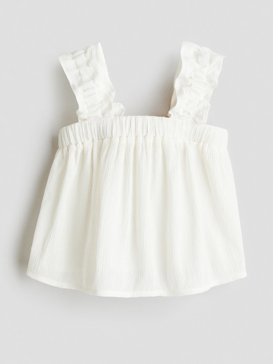 H&M Crinkled Chiffon Top