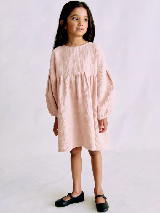 H&M Girls Cotton Muslin Dress