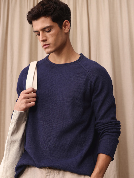 Mr Bowerbird Cotton Linen Liberal Fit Pullover Sweaters