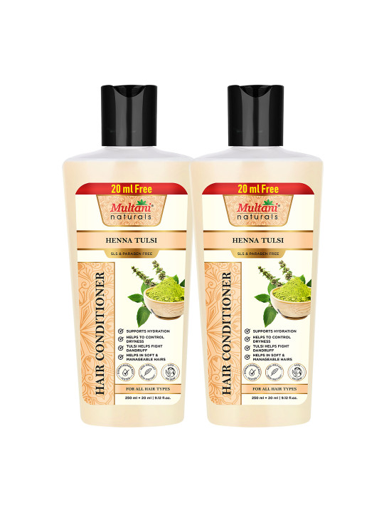Multani Set Of 2 Heena Tulsi Hair Conditioner- 270 ml Each