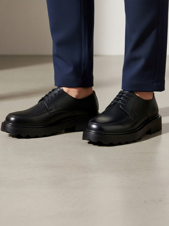 Bxxy Men Round Toe Lace-Ups Derbys Formal Shoes