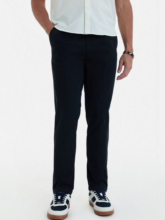 Snitch Men Slim Fit Chinos Trousers