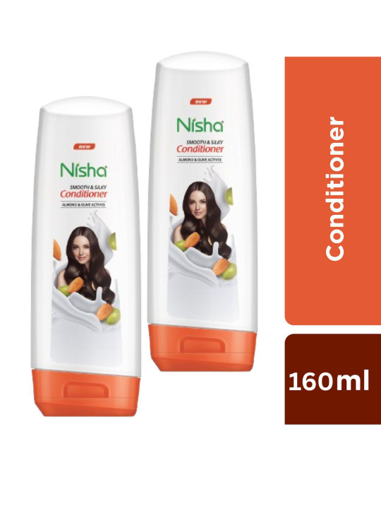 Nisha Set Of 2 Hair Conditioner With Almond & Olive - 80ml Each