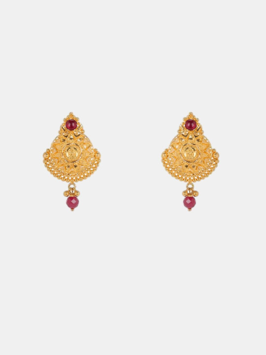 C KRISHNIAH CHETTY JEWELLERS PVT LTD 22KT Gold Earrings -7.7g