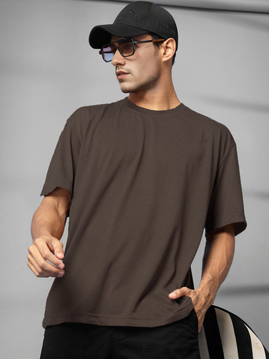 Roadster The Lifestyle Co Round Neck Oversized Tshirt