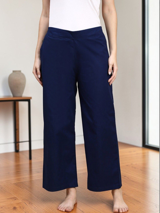 Kryptic Mid-Rise Pure Cotton Lounge Pants