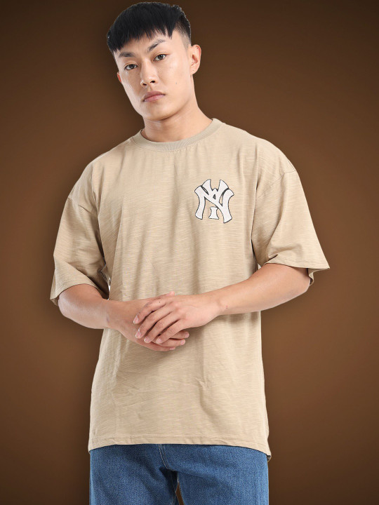 fanideaz Men Drop-Shoulder Sleeves T-shirt