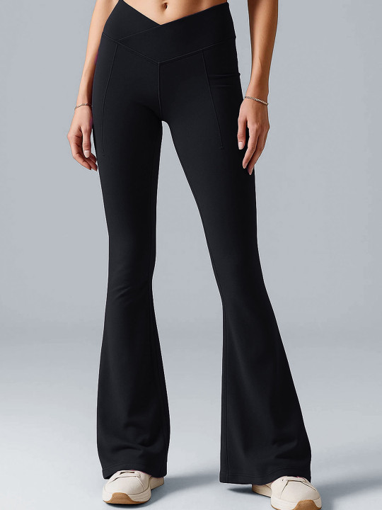 CAVA Obsidian Black Extra Tall Hourglass Flared Tights