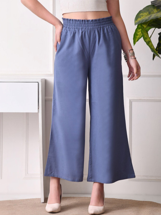 Fuchsia Women Loose Fit Trousers