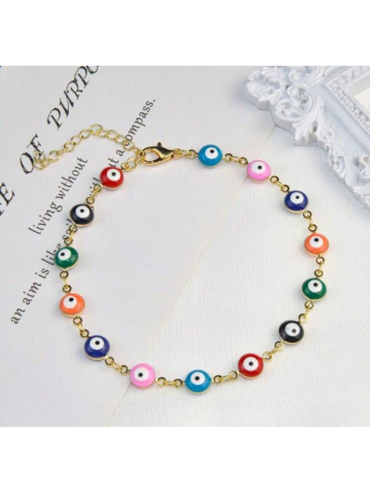 AKISON JEWELS Women Gold-Plated Link Bracelet
