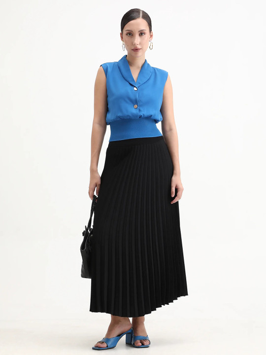 RAREISM Women Shirt Collar Blouson Top