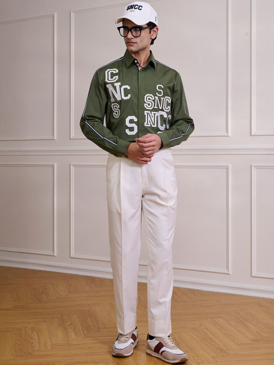 Shantnu Nikhil Cricket Club Men Classic Printed Casual Shirt