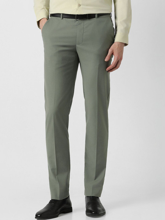 Peter England Men Slim Fit Trousers