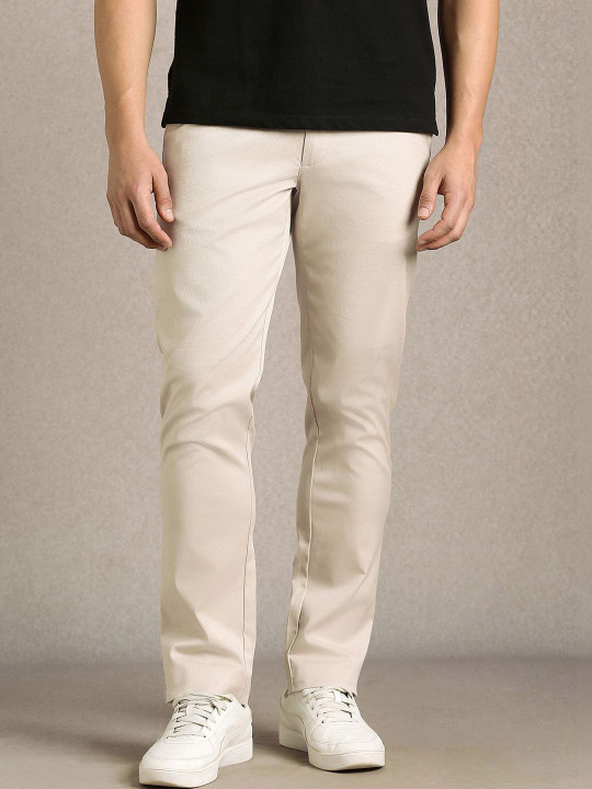 Louis Philippe Sport Men Slim Fit Chinos Trousers