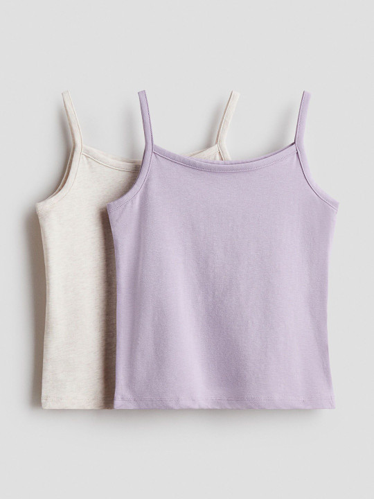 H&M 2-pack Cotton Strappy Tops