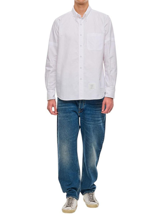 Thom Browne White Cotton Shirt