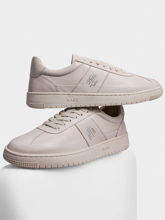RARE RABBIT Men Stellara Round Toe Leather Sneakers