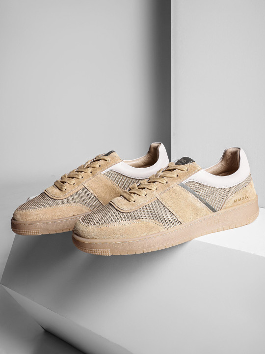 RARE RABBIT Men Rubio Textured Leather Sneakers