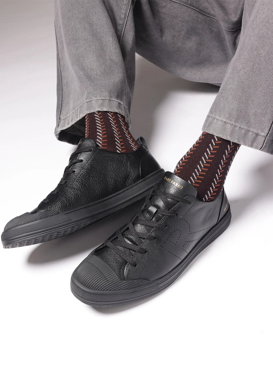 RARE RABBIT Men Sauron Pro Perforations Leather Sneakers