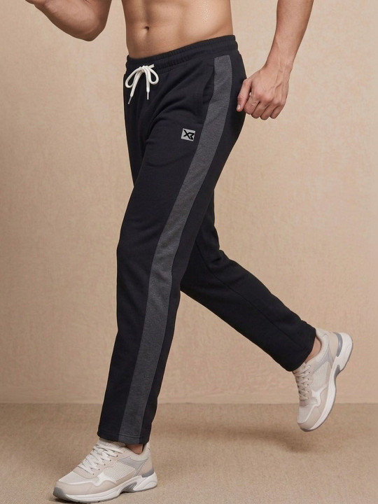 CROSS BENCH Men Slim Fit Brand Logo Training Track Pants