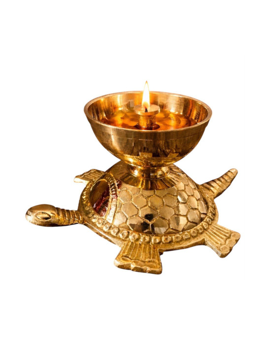 SD CREATIONS Brass Hand Etched House Warming Diya