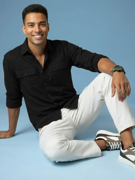 HERE&NOW Pure Cotton Casual Shirt