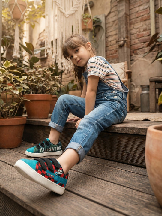 HOPUP Unisex Kids Colourblocked Slip-On Sneakers