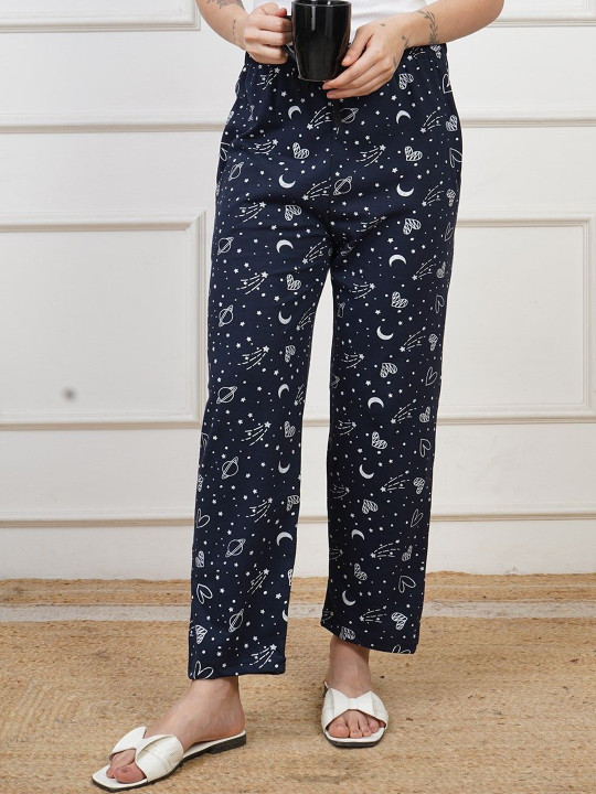ROMFIQUE Women Regular Fit Conversational Track Pants