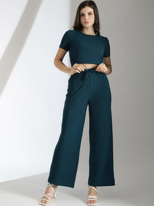 Stylecast X Kotty Solid T-shirt with Palazzos