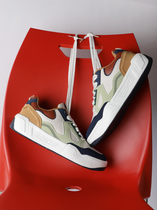 JQR BLACKSTONE Men Colourblocked PU Sneakers