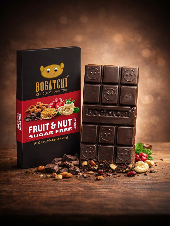 BOGATCHI Fruits & Nuts Dark Chocolate 60 gm