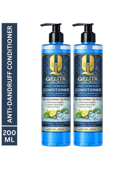 QELITA Set Of 2 Anti-Dandruff Hair Conditioner-200 ml Each